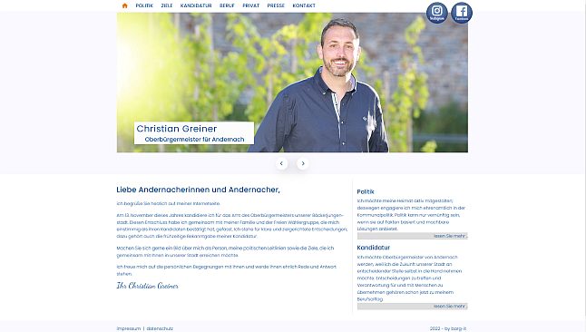 Christian Greiner, Oberbürgermeister für Andernach