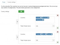 Backend - country settings